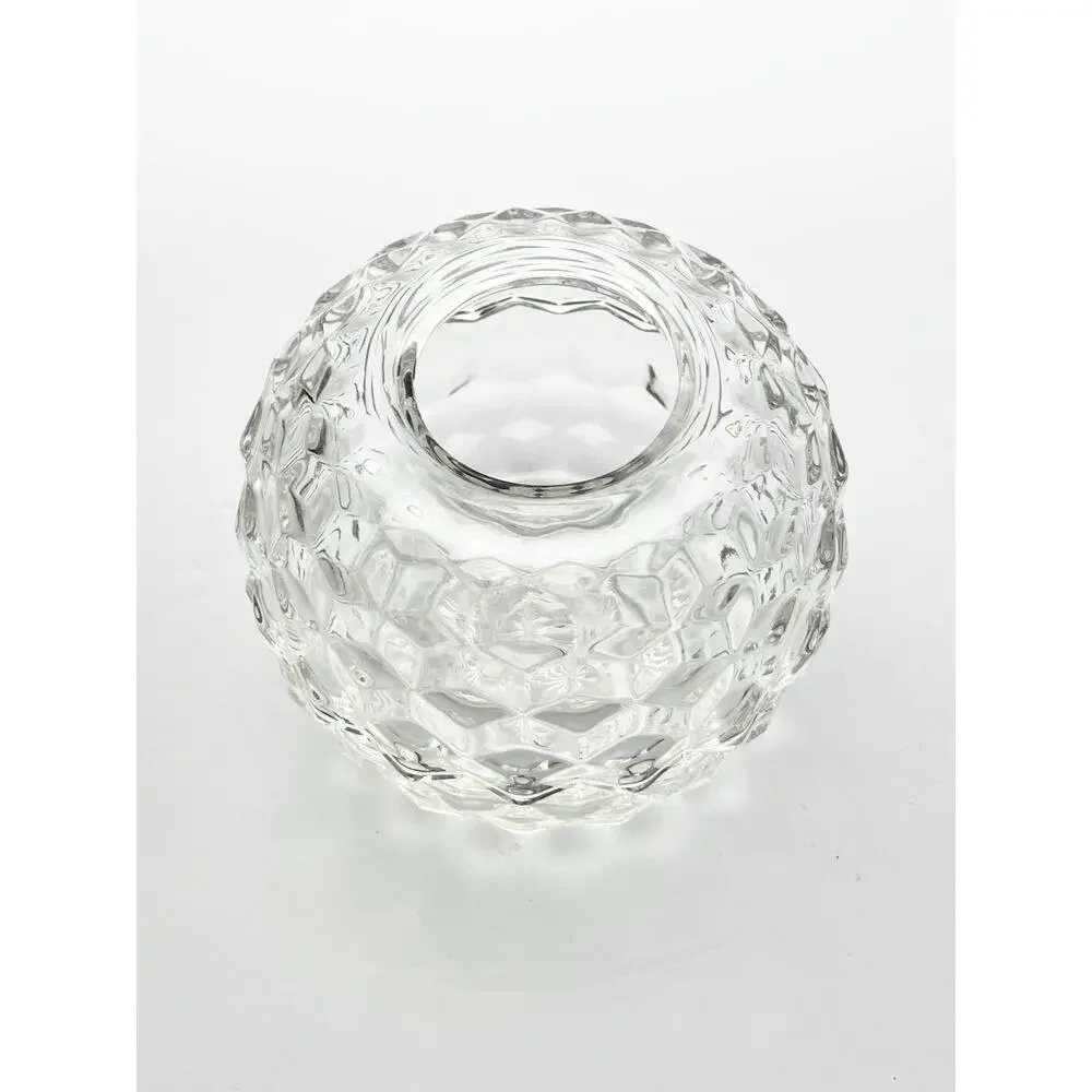 Fostoria “American” Two-Piece Hurricane Candle Fairy Lamp 5 1/2”